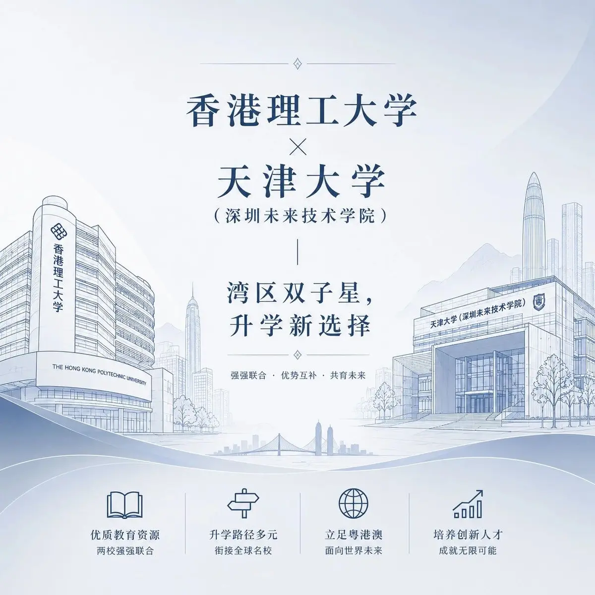 香港理工大学 × 天津大学(深圳未来技术学院)|湾区双子星,升学新选择
